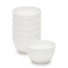 Edge Rice Bowls 12 X 7.5cm - Set Of 6 - White