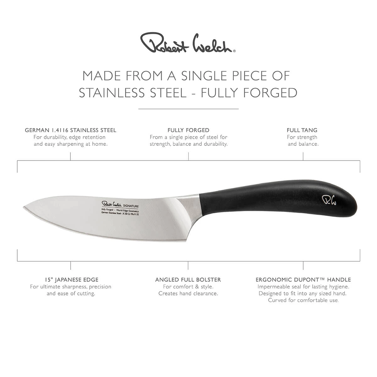 Robert Welch Signature Cooks Knife 12cm 4 Robert Welch Signature Cooks Knife 12cm - Image 4