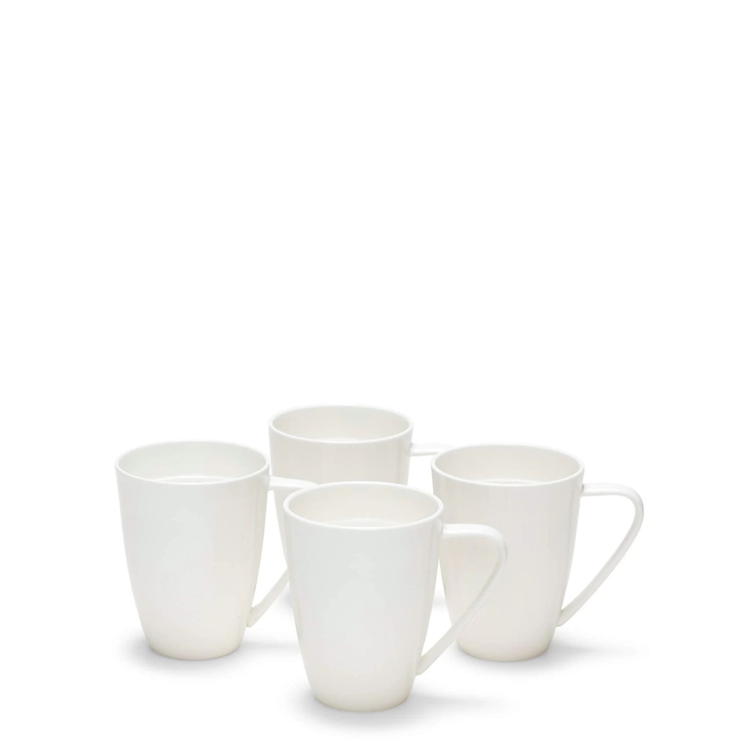 Edge Mugs 420mL - Set Of 4 - White 2 Edge Mugs 420mL - Set Of 4 - White - Image 2
