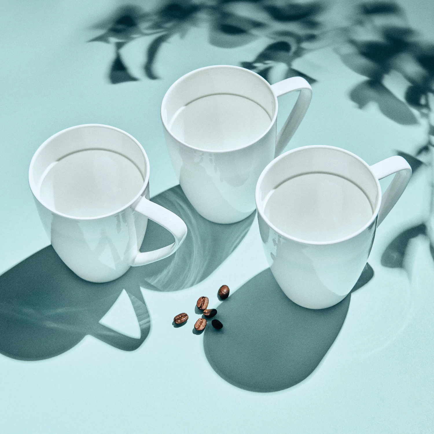 Edge Mugs 420mL - Set Of 4 - White 4 Edge Mugs 420mL - Set Of 4 - White - Image 4