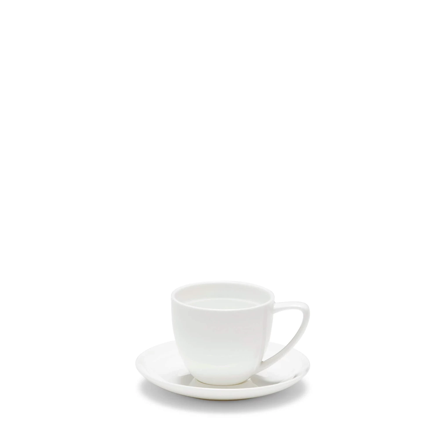 Edge Espresso Cup & Saucer 100mL - White 1 Edge Espresso Cup & Saucer 100mL - White