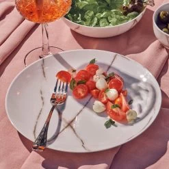 Marble Dinner Plates - Set Of 6 - White -Kitchen Sale Store images 2F42007K 9