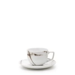 Marble Teacup & Saucer 220mL - Marble