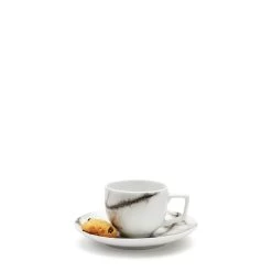 Marble Espresso Cups & Saucers 100mL - Set Of 6 - White 8 Marble Espresso Cups & Saucers 100mL - Set Of 6 - White -Kitchen Sale Store images 2F42014K 3