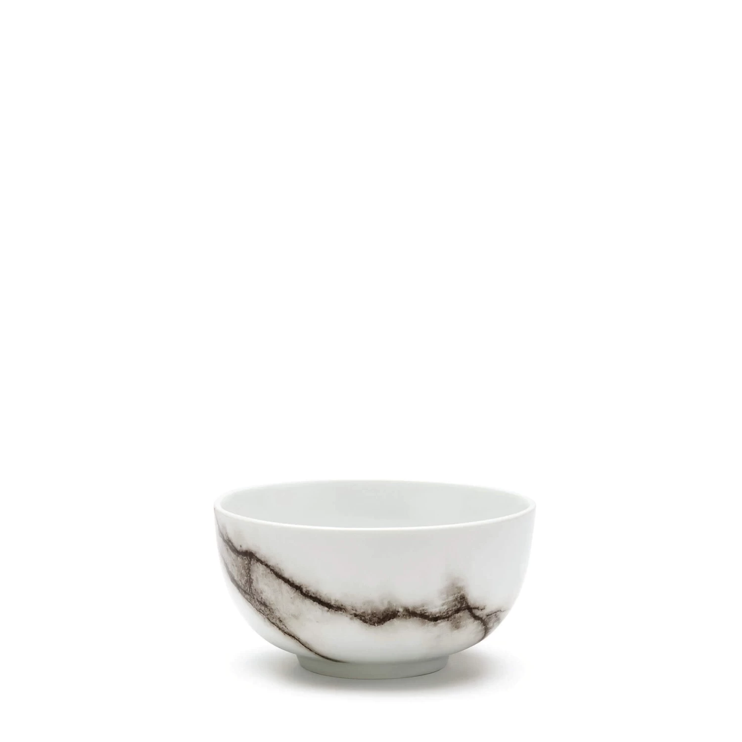 Marble Rice Bowls 11cm - Set Of 6 - White 2 Marble Rice Bowls 11cm - Set Of 6 - White - Image 2