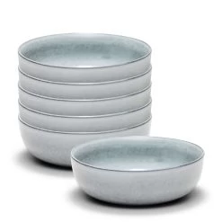 Relic Pasta Bowls 18 X 6cm - Set Of 6 - Blue