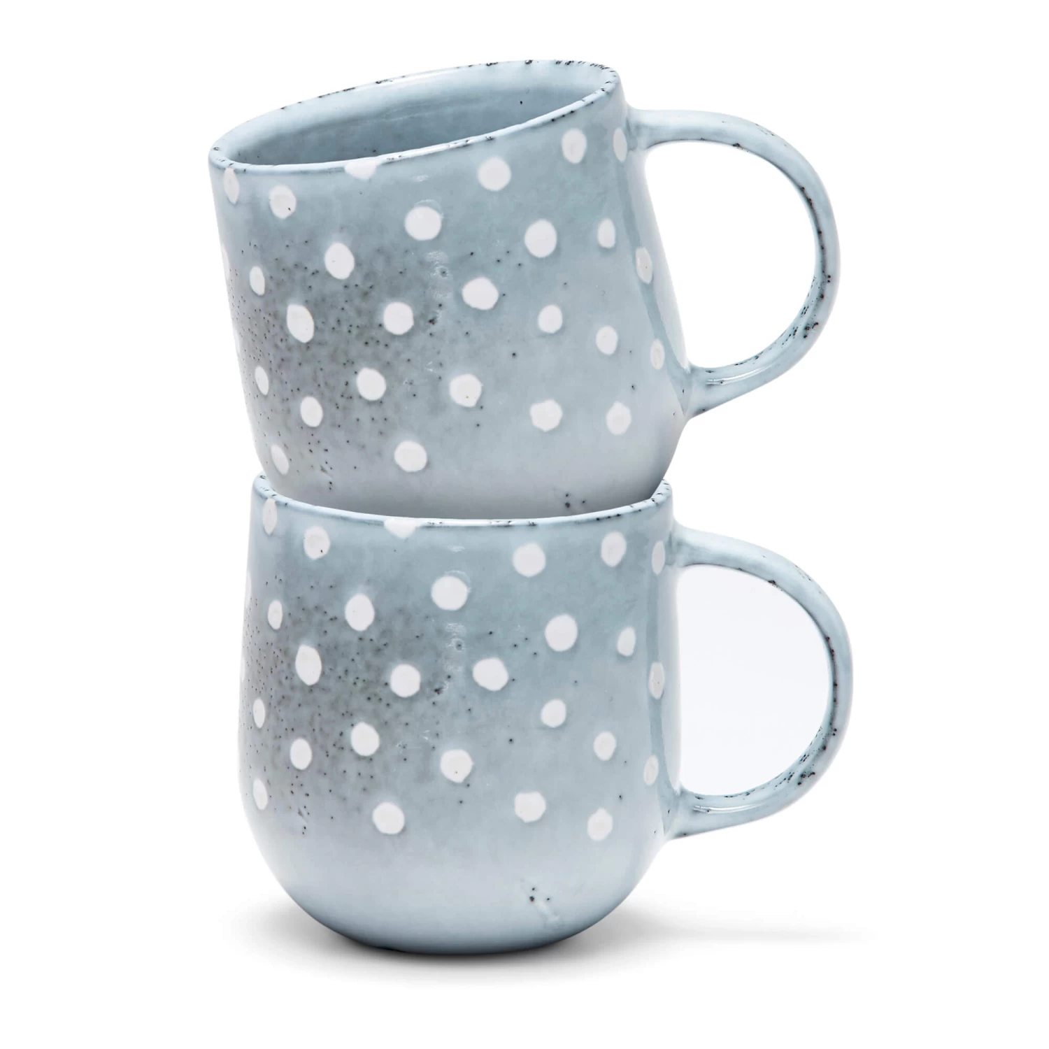 Naoko Mug 380mL - Polka Grey 2 Naoko Mug 380mL - Polka Grey - Image 2