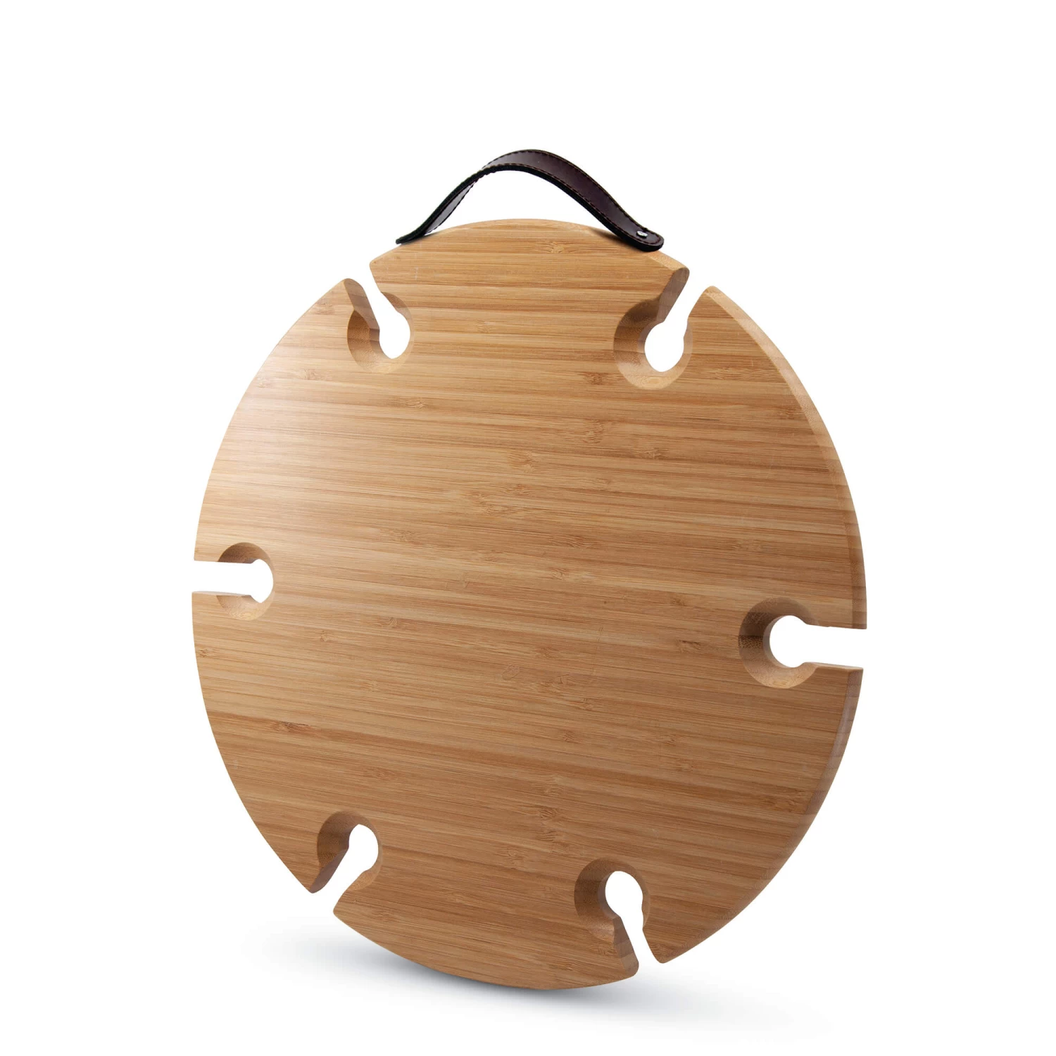 Picnic Circle Wine Tray With Cheese Knives 2 Picnic Circle Wine Tray With Cheese Knives - Image 2