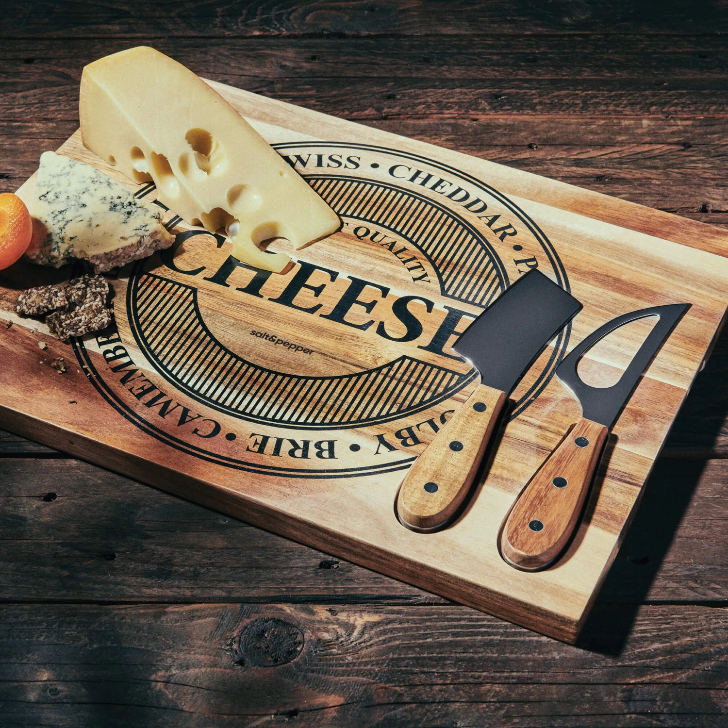 Fromage Serving Board With Knives 40 X 30cm 4 Fromage Serving Board With Knives 40 X 30cm - Image 4