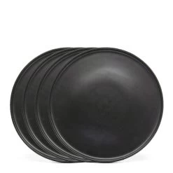 Brae Dinner Plates - Set Of 4 - Black