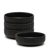 Brae Pasta Bowls 18 X 5.5cm - Set Of 4 - Black
