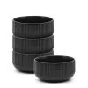 Brae Breakfast Bowls 15 X 8.5cm - Set Of 4 - Black