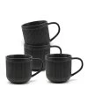 Brae Mugs 390mL - Set Of 4 - Black