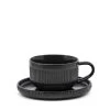Brae Tea Cup & Saucer 290mL - Black