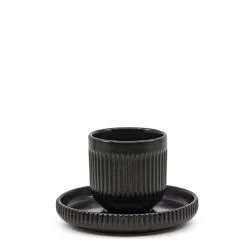 Brae Espresso Cup & Saucer 100mL - Black