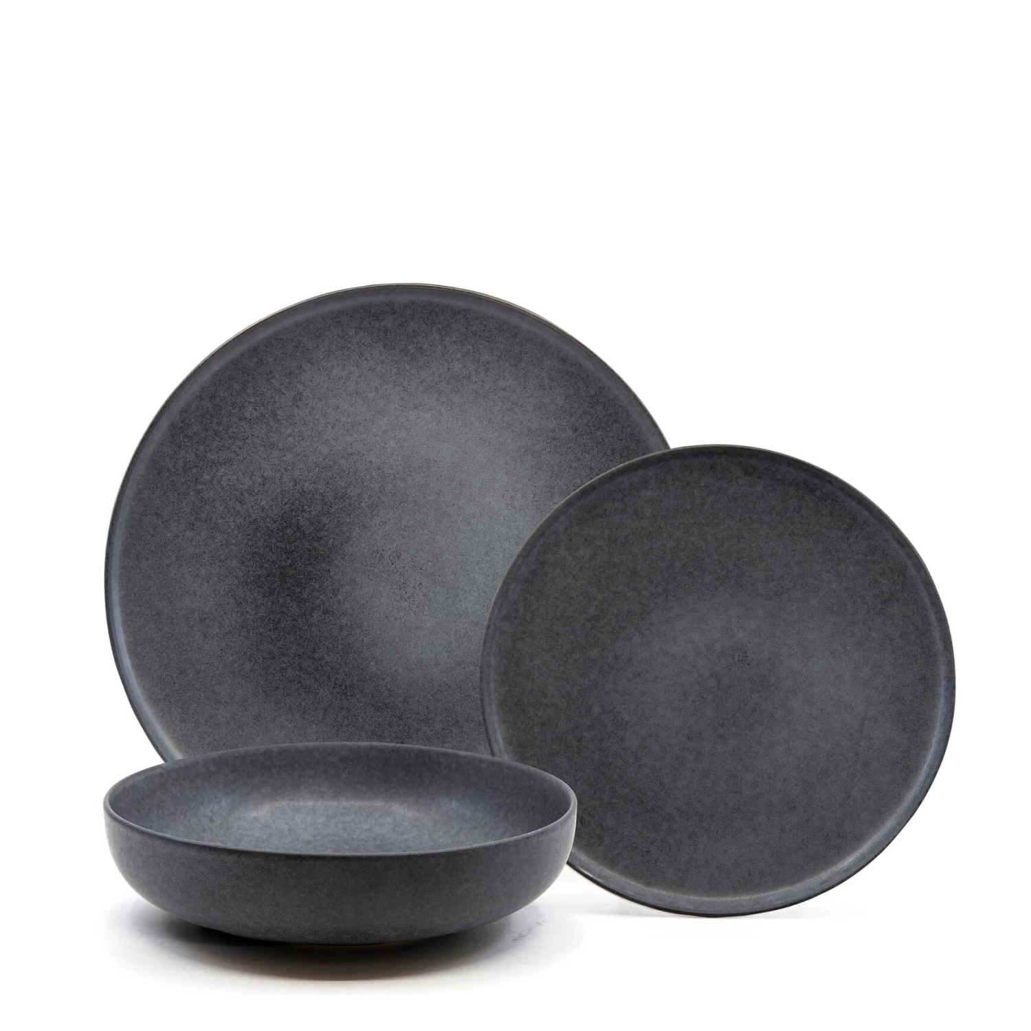Hue 12 Piece Dinner Set - Black 2 Hue 12 Piece Dinner Set - Black - Image 2