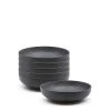 Hue Pasta Bowls 20 X 5.5cm - Set Of 6 - Black