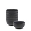 Hue Breakfast Bowls 14 X 7cm - Set Of 6 - Black