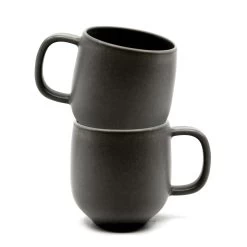 Hue Mugs 380mL - Set Of 6 - Black -Kitchen Sale Store images 2F50588K 4