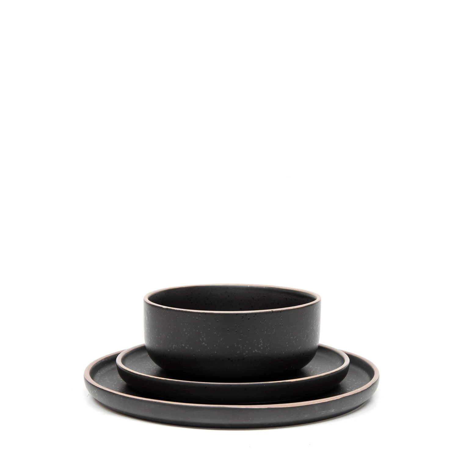 Hana 12 Piece Dinner Set - Black 3 Hana 12 Piece Dinner Set - Black - Image 3