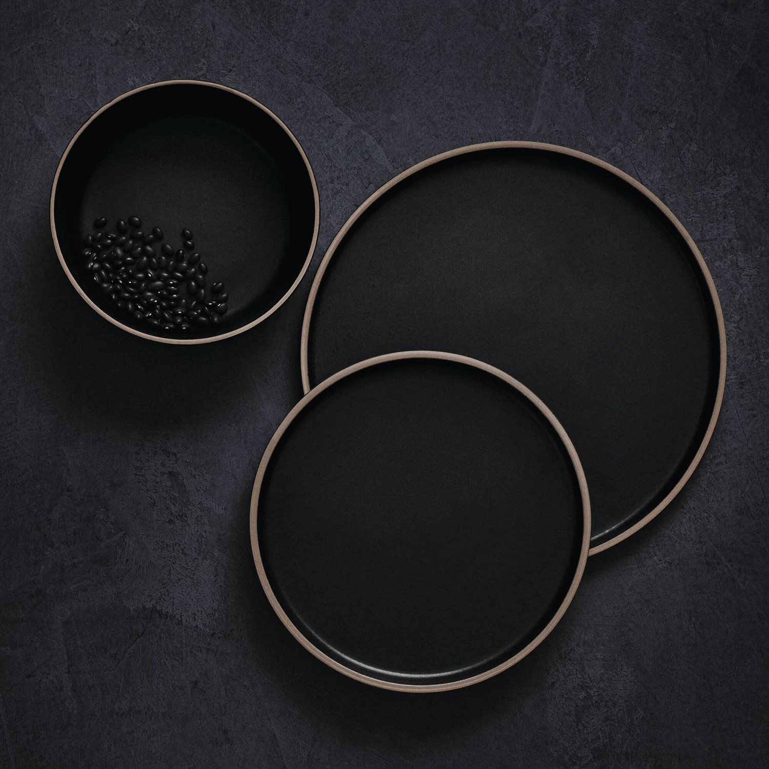 Hana 12 Piece Dinner Set - Black 9 Hana 12 Piece Dinner Set - Black - Image 9