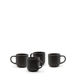 Hana Mugs 380mL - Set Of 4 - Black -Kitchen Sale Store images 2F50647 3