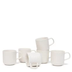 Barista Embossed Mug 300mL - Set Of 6