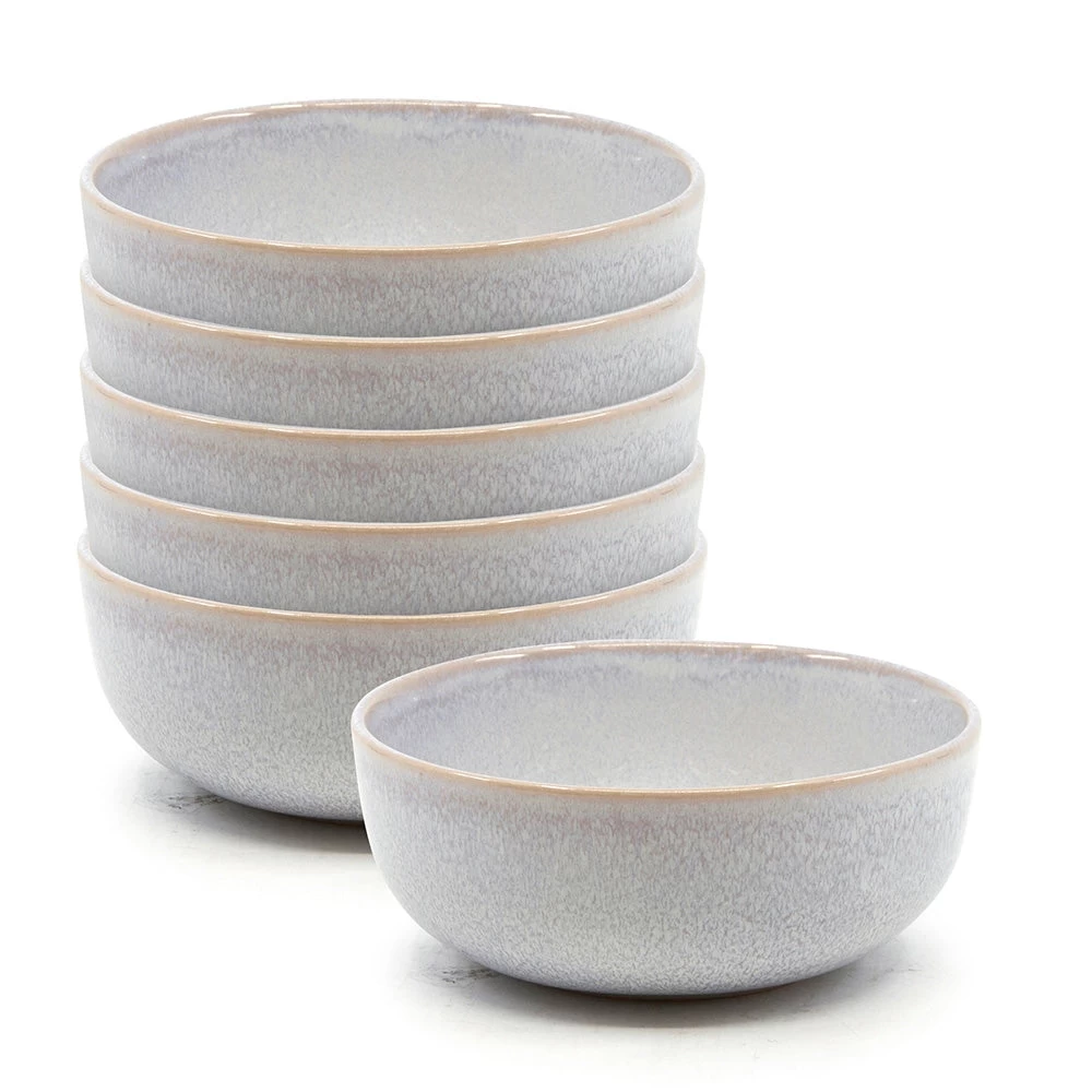Relic Rice Bowls 12 X 5cm - Set Of 6 - Mist 1 Relic Rice Bowls 12 X 5cm - Set Of 6 - Mist