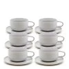 Relic Tea Cups & Saucers 260mL - Set Of 6 - Mist
