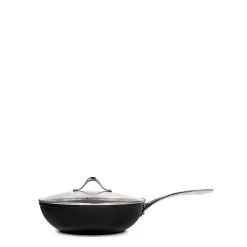 Tan-ium Wok With Glass Lid 28cm -Kitchen Sale Store images 2F51041 2