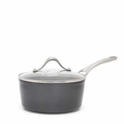 Tan-ium Saucepan With Glass Lid 18cm