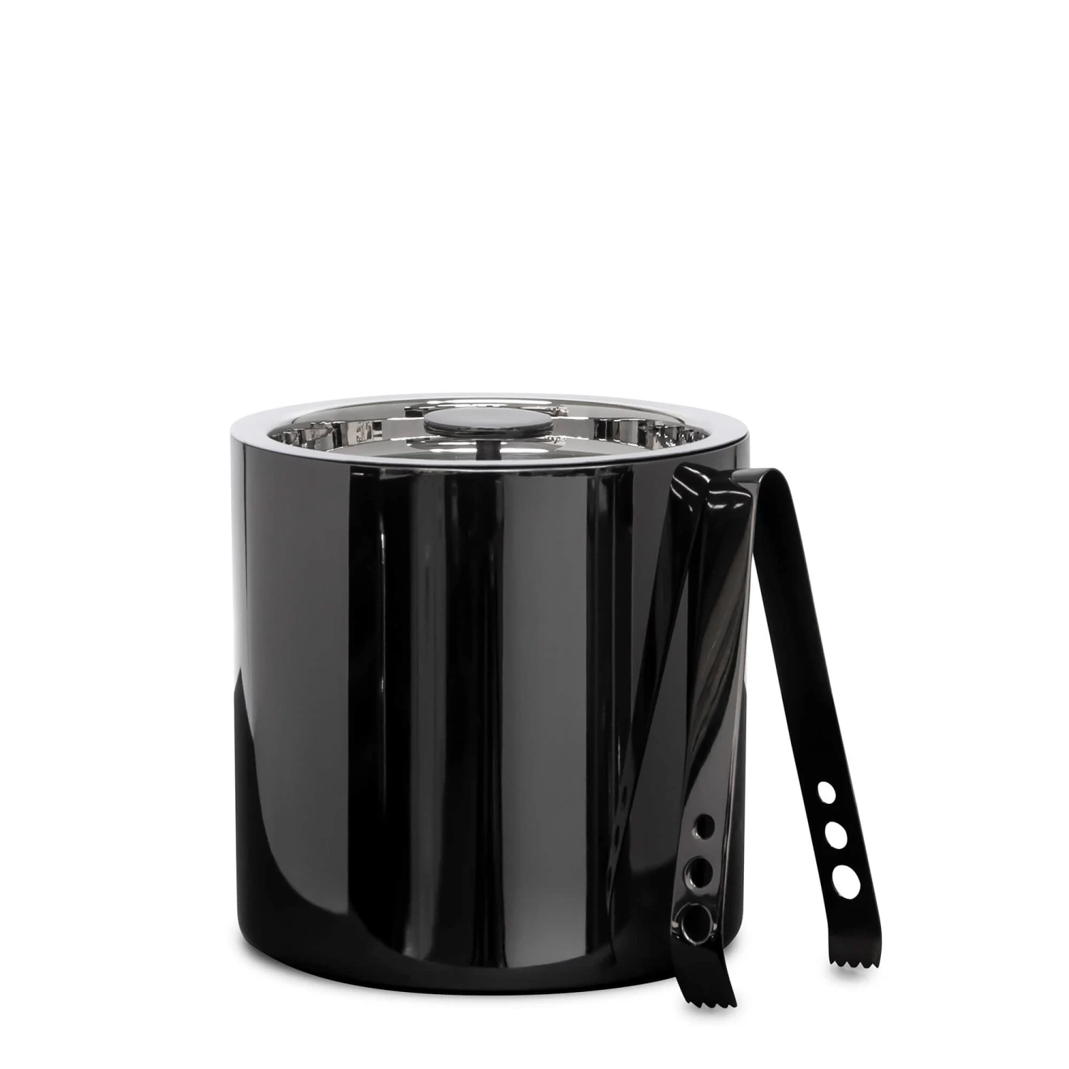 Kennedy Ice Bucket With Tongs 15cm - Metallic 2 Kennedy Ice Bucket With Tongs 15cm - Metallic - Image 2