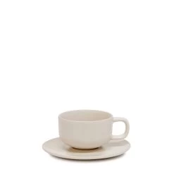 Hue Tea Cup & Saucer 200mL - Stone