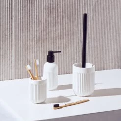 Cult Toilet Brush Holder 10 X 35.5cm - White -Kitchen Sale Store images 2F52373 9