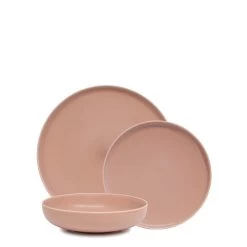 Hue 12 Piece Dinner Set - Blush