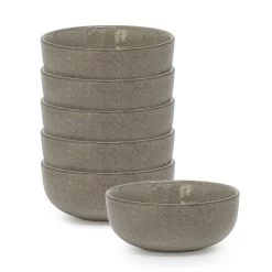 Relic Rice Bowls 12 X 5cm - Set Of 6 - Moss