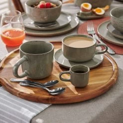 Relic Tea Cups & Saucers 260mL - Set Of 6 - Moss -Kitchen Sale Store images 2F53060K 9