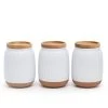 Amana Canisters 10 X 14cm - Set Of 3 - White