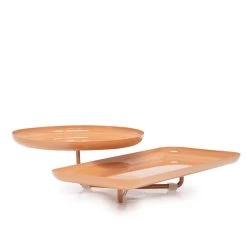 Amana 2 Tier Stand 35 X 35cm - Burnt Orange