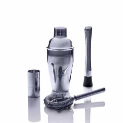 Bond Cocktail Set - 4 Piece - Silver