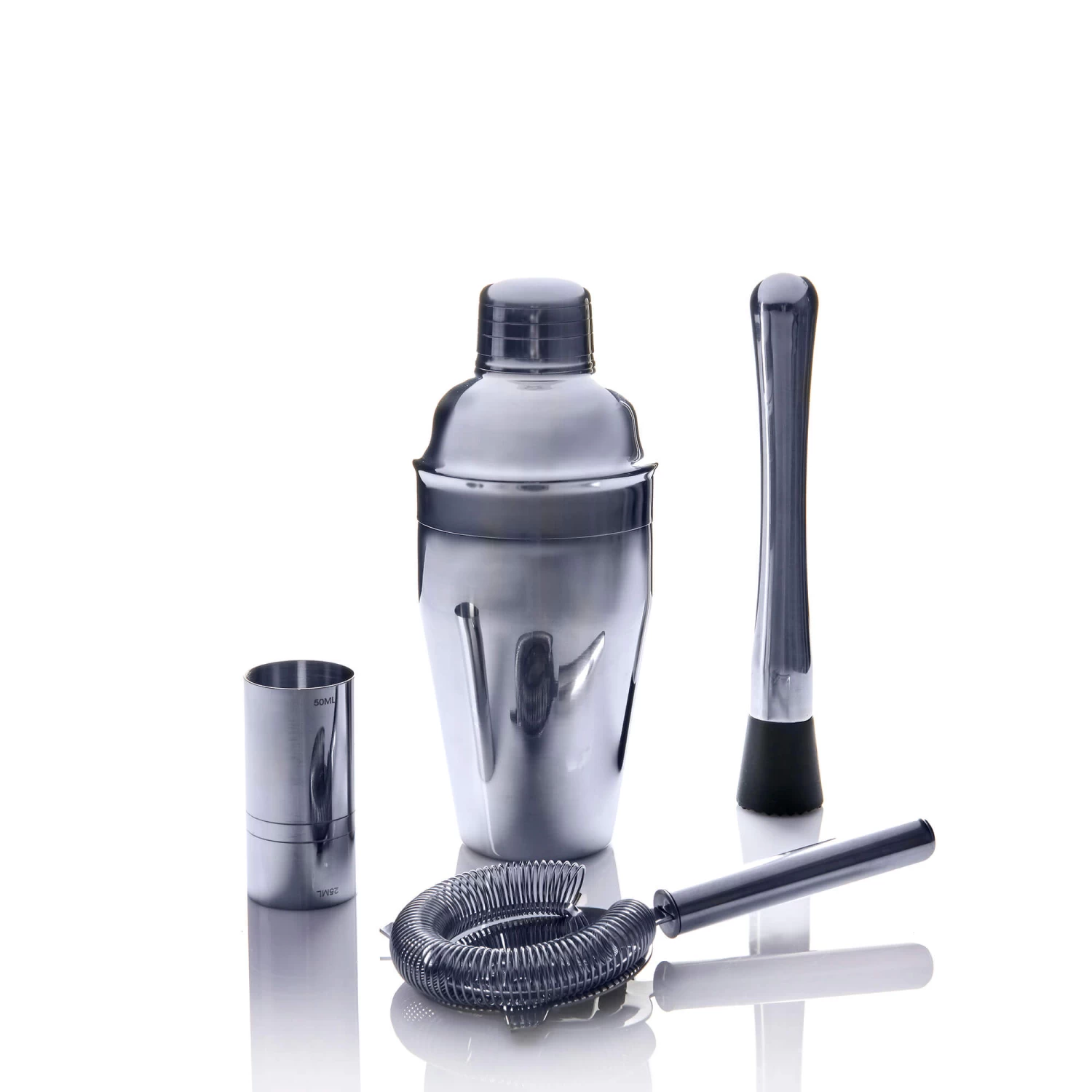 Bond Cocktail Set - 4 Piece - Silver 2 Bond Cocktail Set - 4 Piece - Silver - Image 2