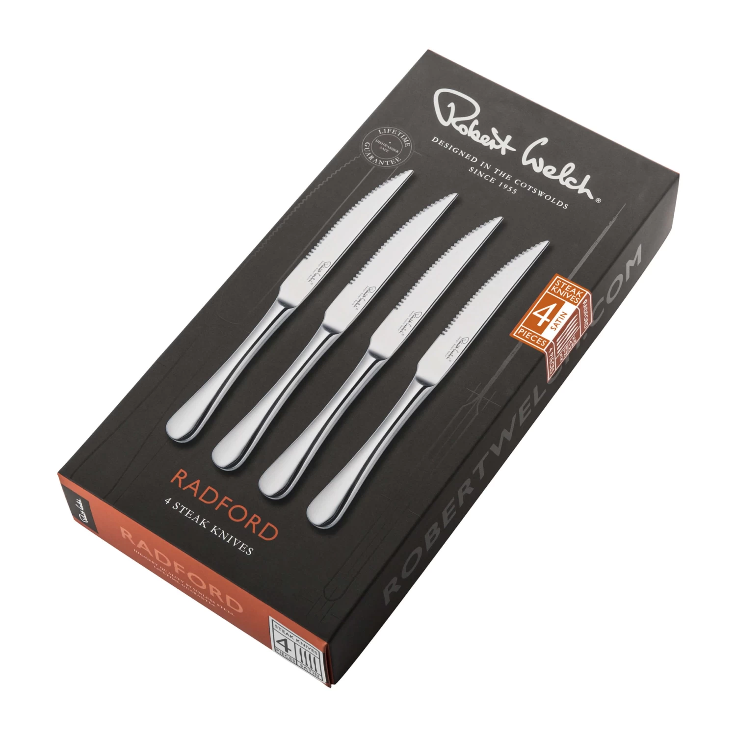 Robert Welch Radford Satin Steak Knife - Set Of 4 2 Robert Welch Radford Satin Steak Knife - Set Of 4 - Image 2