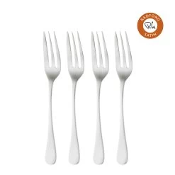 Robert Welch Radford Satin Pastry Fork - Set Of 4