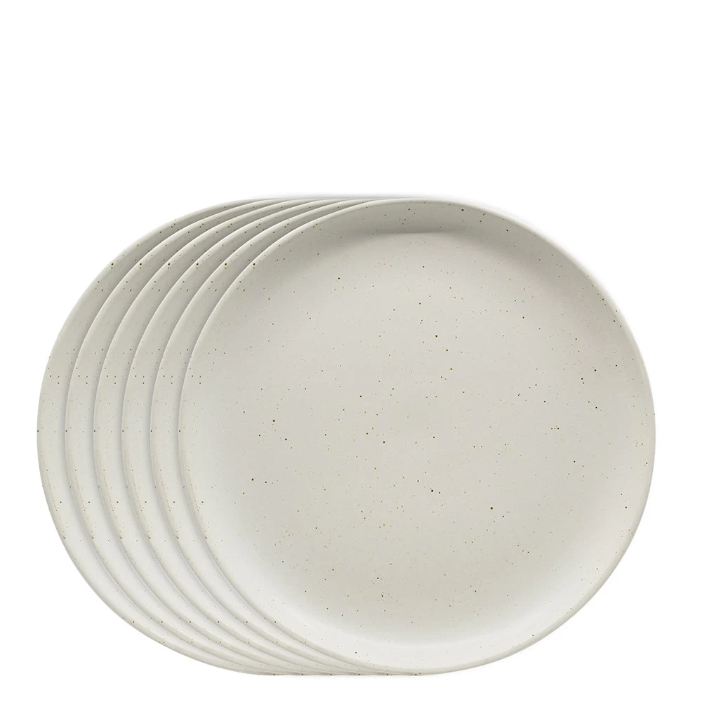 Claro Side Plates - Set Of 6 - White 1 Claro Side Plates - Set Of 6 - White