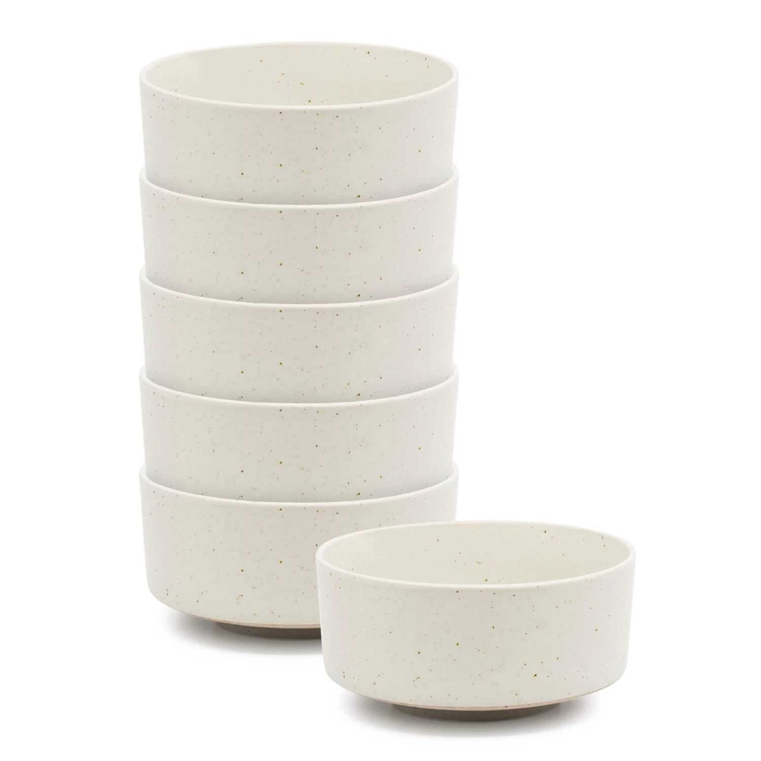 Claro Breakfast Bowls 15 X 7.5cm - Set Of 6 - White 2 Claro Breakfast Bowls 15 X 7.5cm - Set Of 6 - White - Image 2