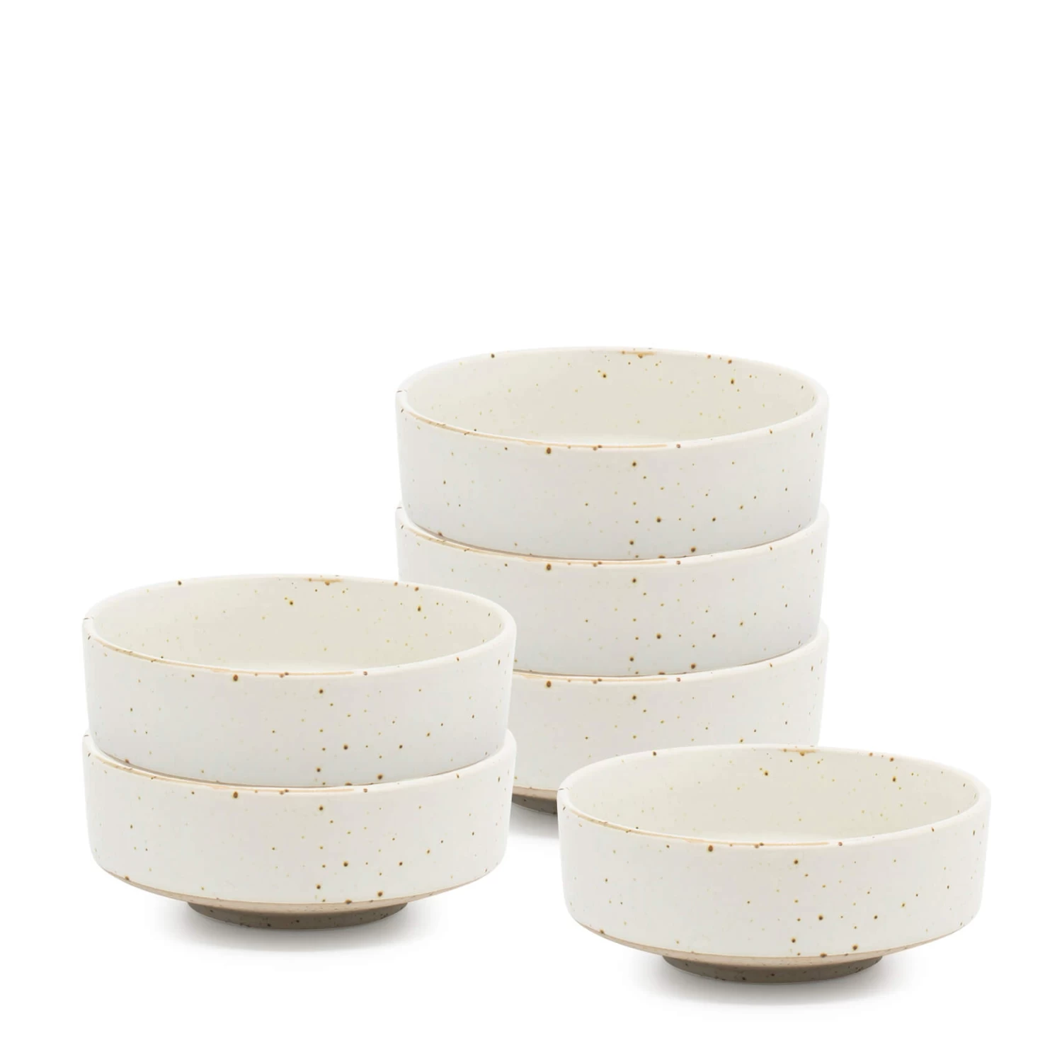 Claro 6 Pinch Bowls 9 X 3.5cm - White 2 Claro 6 Pinch Bowls 9 X 3.5cm - White - Image 2