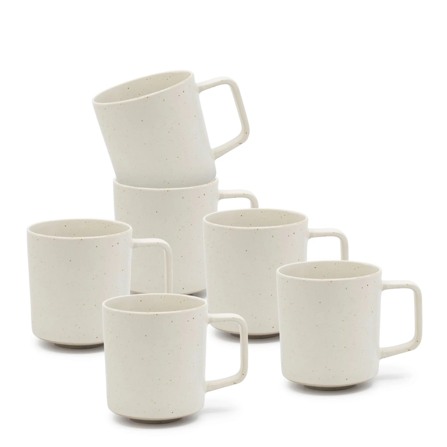Claro Mugs 350mL - Set Of 6 - White 1 Claro Mugs 350mL - Set Of 6 - White