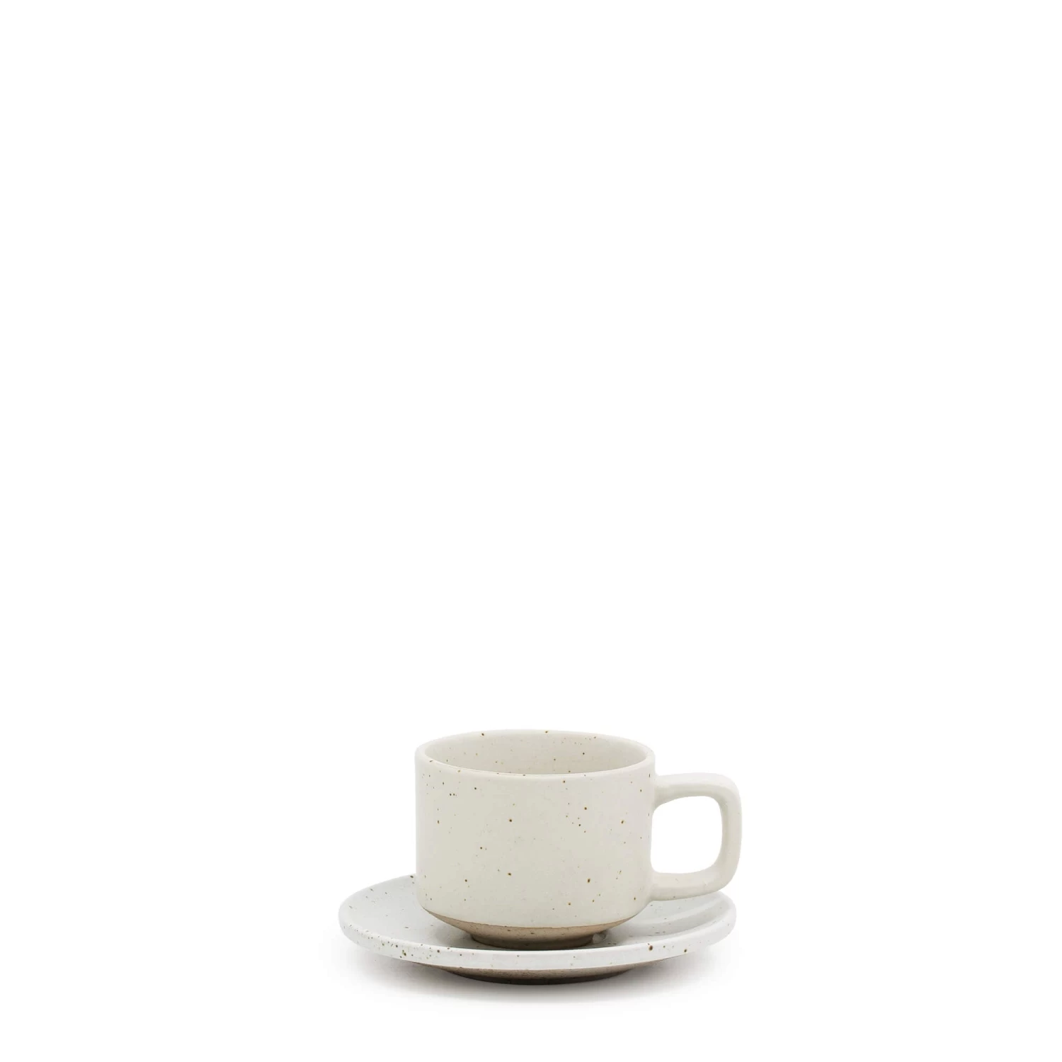 Claro Espresso Cups & Saucers 100mL - Set Of 6 - White 3 Claro Espresso Cups & Saucers 100mL - Set Of 6 - White - Image 3