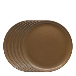 Claro Dinner Plates - Set Of 6 - Rust