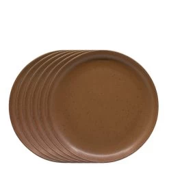 Claro Side Plates - Set Of 6 - Rust